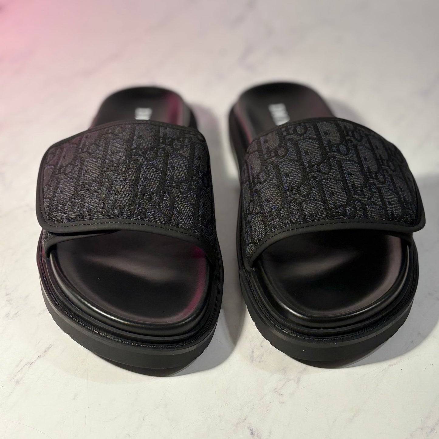 DIOR AQUA SLIDERS (SIZE 8-11 UK)